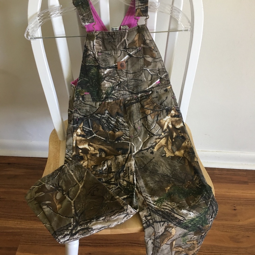 Carhartt camo 4T girls overalls